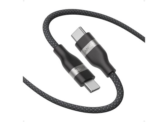 Anker Nano USB C Cable, 240W 1.8M Flexible Multi-Color Braided Cord, Fast Charging Type C Charger for iPhone 16 Series, MacBook Pro - Black